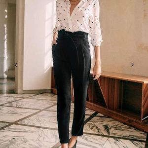 Sezane Austin Trousers: Belt included, size 34/2